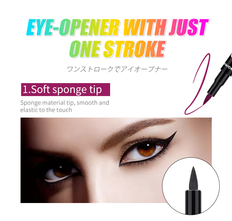 YANQINA 4 Colors 36H Eyeliner Pencil Waterproof Pen Precision Long 