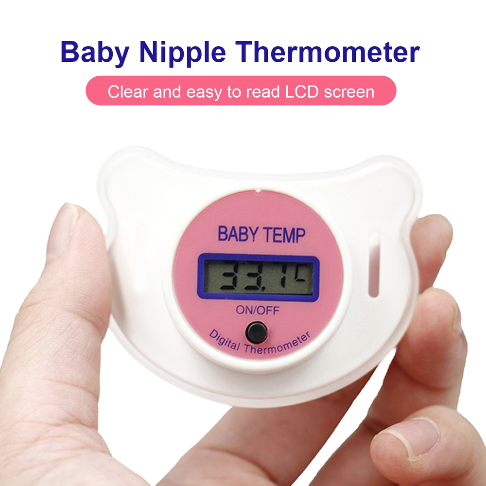 LCD Digital baby thermometer Mouth Nipple Infant Thermometer Pacifier  Measuring Tools Electronic Temperature Measurement – SogoGoods