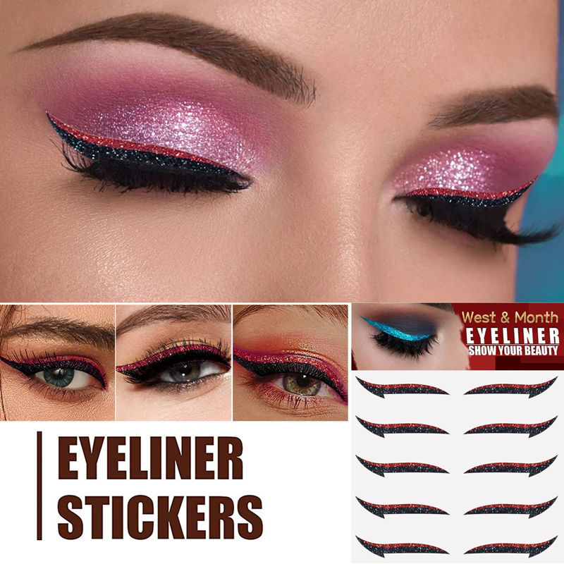 Eyeliner Sticker Double Eyelid Tape Glitter Eyeliner Eyeshadow Sticker Eye  Makeup Tool