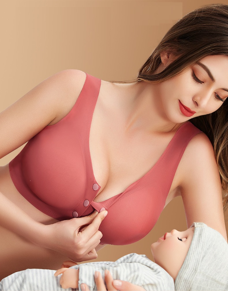 New thin breast-feeding bra open button type pregnant women underwear  breastfeeding during pregnancy 2022 maternity